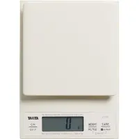 Tanita Premium digitale keukenweegschaal - Precisie grammen kleine keuken weegschaal Verhoogd Weegplateau Voor Precisie en Gebruiksgemak - KD-320