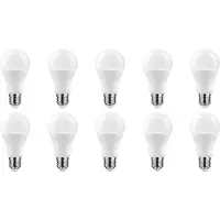 Technik E27 LED Lamp 13.7W - 1350lm - 6000K - Daglicht Wit - LED Globe A60 - Vervangt 91W Halogeen Gloeilamp - 10 stuks