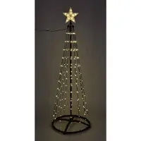 ECD-Germany LED kerstdecoratie voor buiten 210 cm met 370 warm witte LED's