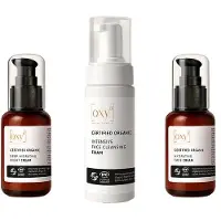 Oxy8 Natural Cosmetics – starterset reinigingsschuim, dag- & nachtcrème – heldere, verzorgde huid 250 ml