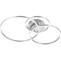 TRIO Plafonnière Winona 3-rings RVS