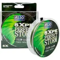ASSO 8x Perfect Storm 150 M Gevlochten Vislijn Transparant 0.120 mm