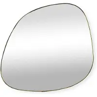 Sensahome Alaric Wandspiegel – Organische Spiegel – Asymmetrisch Design – 70x70 cm – Goud