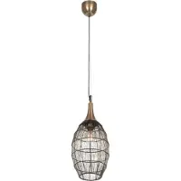 TRIO Ovale hanglamp Soraya Ø 26cm - brons