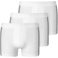 Schiesser Boxershorts donkergrijs / wit