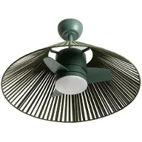 Create - - Stille plafondventilator 25W met licht - Sage - Ø76cm - WIND LAMP WOVEN