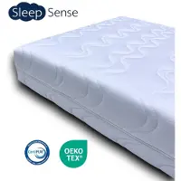 Sleep sense - Hotel XXL koudschuim matras 160x200 - circa 20 cm - Koudschuim - Hybride HR55 - premium afritsbare hoes - Anti Allergie- Oekotex Certipur gecertificeerd - Gratis levering