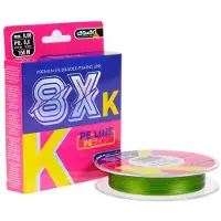 Asari K-8 Pe 8x 150 M Gevlochten Vislijn Transparant 0.100 mm