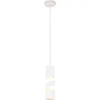 TRIO Koker Hanglamp Stream Ø 8cm Wit