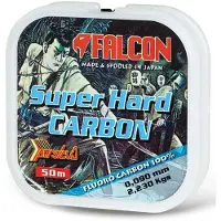 Falcon Super Hard Carbon 50 M Flurocarbon Transparant 0.218 mm