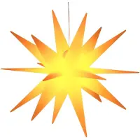 vidaXL Kerstlamp met LED inklapbaar 57 cm geel