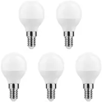 Technik E14 LED Lamp 4.9W - 470lm - 2700K - Warm Wit - LED Globe Mini P45 - Vervangt 40W Halogeen Gloeilamp - 5 stuks