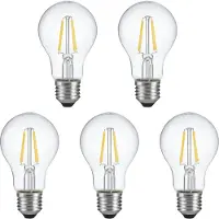 SPL E27 LED Lamp 4W met Dag en Nacht Sensor - Warm Wit - LED Filament - Vervangt 40W - 5 Stuks