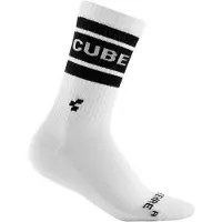 Cube After Race Middelhoge Sokken, wit/zwart EU 44-47 2023 Sokken