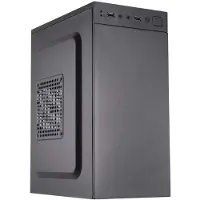 Approx Appc-201: Zwarte computerbehuizing voor een tower-pc. Kleur: zwart. Eén maat