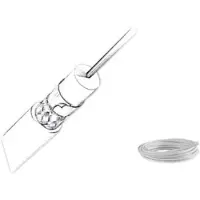 Glomex Low Loss Twin Screening Coax Cable Wit 25 m