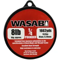 Black Magic Wasabi Monofilament Transparant 0.400 mm