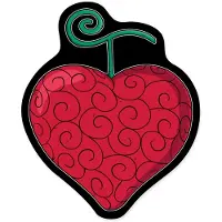 One Piece Op-op Fruit Kussen 35 Cm Rood