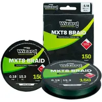 Wizard Mxt8 150 M Braided Line Transparant 0.150 mm