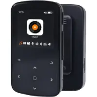 Orbit Electronic MP3 Speler Bluetooth - Sport Mp3 met Stappenteller en Clip - Dictafoon - BT 5.2 - 1.5" TFT Screen - BJ-M9 - Zwart