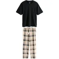 Next Pyjama lang beige / navy / bruin / zwart