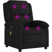 vidaXL Massagestoel met zwarte stof