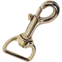 Kong Italy Bronze Squared Rotary Ring Connector Karabijnhaak Goud 3/4