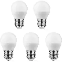 Technik E27 LED Lamp 4.9W - 470lm - 4000K - Neutraal Wit - LED Globe Mini P45 - Vervangt 40W Halogeen Gloeilamp - 5 stuks