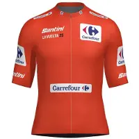 Santini La Vuelta Leader Korte Mouw Wielertrui