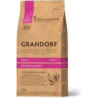 GRANDORF Hondenbrokken Adult Medium & Large Kalkoen 10 Kg