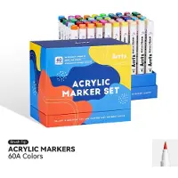 ARRTX - Acrylmarkers - 60A - Paint Brush Tip Markers - 60 kleuren