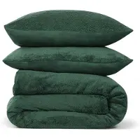 DoubleDry Dekbedovertrek teddy fleece lits jumeaux 240x220 cm + 2 kussenslopen
