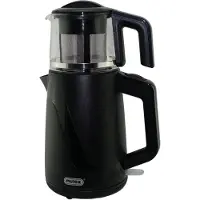 Mulex | MX048 Perfect tea express | elektrische Turkse theepot | Zwart | - 2.0L + 1.0L | Led-indicator | 360° basis | 1650 W