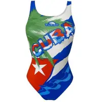 Turbo Cuba Palmera Swimsuit Groen,Blauw 5XL Vrouw