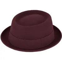 Fiebig Wolvilten Pork Pie kleur Bordeaux rood maat 55