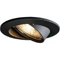 QAZQA Smart inbouwspot zwart kantelbaar incl. Wifi GU10 - Edu