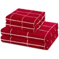 Ross Sonstiges 2 X handdoek 2 X douchehanddoek - in set 4 pack Sensual Skin Karo