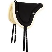 BR Equestrian Equipment Bareback Zadeldekje Zwart Full