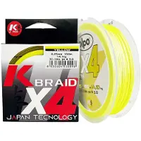 Kolpo Kx4 150 M Gevlochten Vislijn Goud 0.060 mm