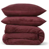 DoubleDry Dekbedovertrek teddy fleece tweepersoons 200x220 cm + 2 kussenslopen