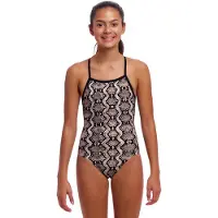 Funkita Tie Me Tight Swimsuit Bruin 14 Years Meisje
