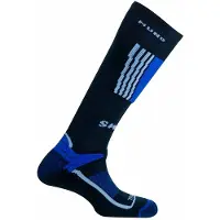 Mund Socks Snowboard Socks Blauw,Zwart EU 46-49 Man
