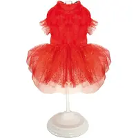 Croci honden jurk xmas sparkling rood 35 cm