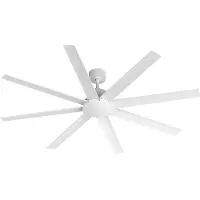 Create - Stille plafondventilator van 40W verkrijgbaar in meerdere maten - Wit - Ø165cm - Geen licht - WIND INDUSTRIAL