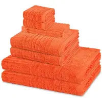 Ross Sonstiges 2 X washandjes 2 X gasten- 2 X douche- 2 X handdoek - in set 8 pack Carre