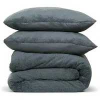 DoubleDry Dekbedovertrek teddy fleece lits jumeaux 240x220 cm + 2 kussenslopen