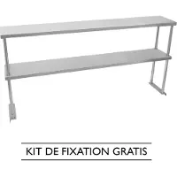 KuKoo - 2 x Bovenschap voor werktafel - 150 cm L