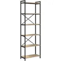 vidaXL Boekenplank 60 x 30 x 189,5 cm Bewerkt hout Sonoma Eik