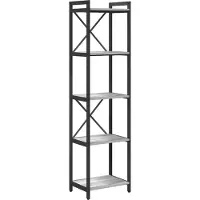 vidaXL Boekenplank 40 x 30 x 155 cm Bewerkt hout Grijs sonoma