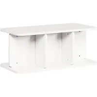 vidaXL Salontafel, wit, 80 x 39,5 x 33,5 cm, massief grenenhout